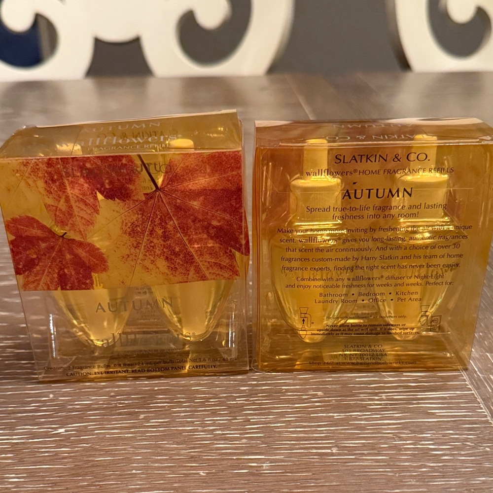Bath Body Works Slatkin LEAVES Wallflower Refill Bulbs New
